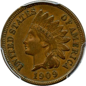 image for: 1909 Indian 1c PCGS AU55