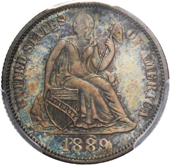 image for: 1889 10c PCGS Proof 63