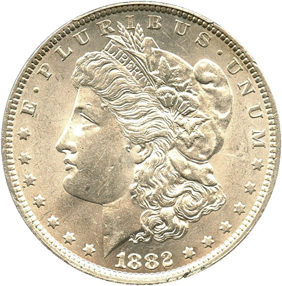 image for: 1882-O/S $1 PCGS MS62 Hot 50 VAM (Weak) - No Reserve!