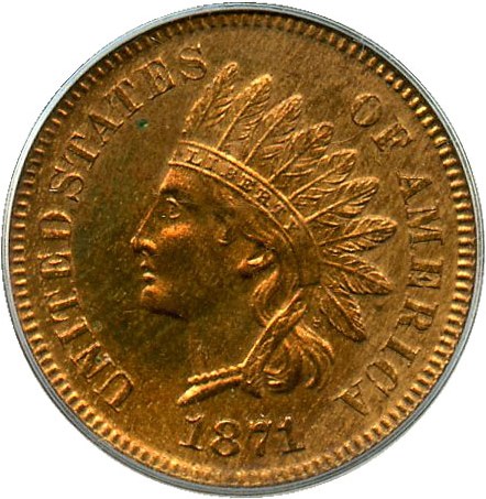 image for: 1871 1c PCGS Proof 64 RB
