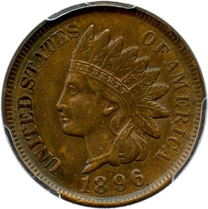 image for: 1896 1c PCGS MS63 BN