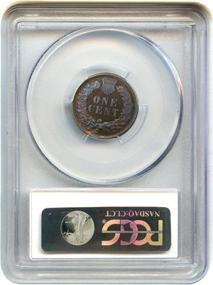 image for: 1875 1c PCGS Proof 65 BN - Colorful Toning