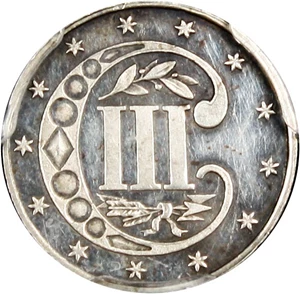 image for: 1866 3cS PCGS Proof 61 - No Reserve!