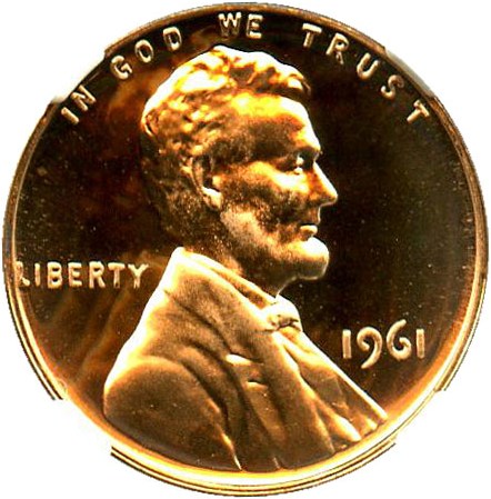 image for: 1961 1c NGC Proof 67 RD - No Reserve!