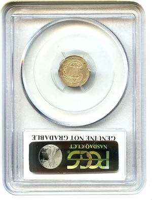 image for: 1862 3cS PCGS Genuine, Graffiti AU Details