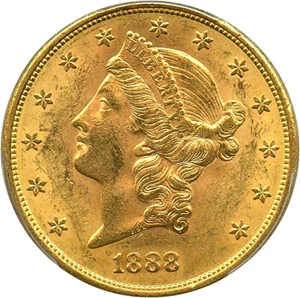 image for: 1888-S $20 PCGS MS61