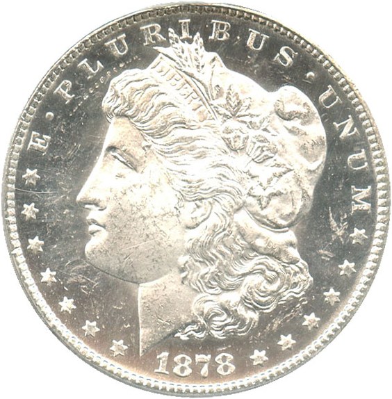 image for: 1878-CC $1 PCGS MS63 DMPL OGH