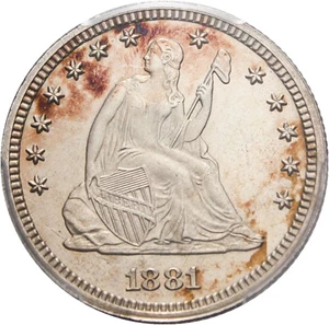 image for: 1881 25c PCGS Proof 63 - No Reserve!