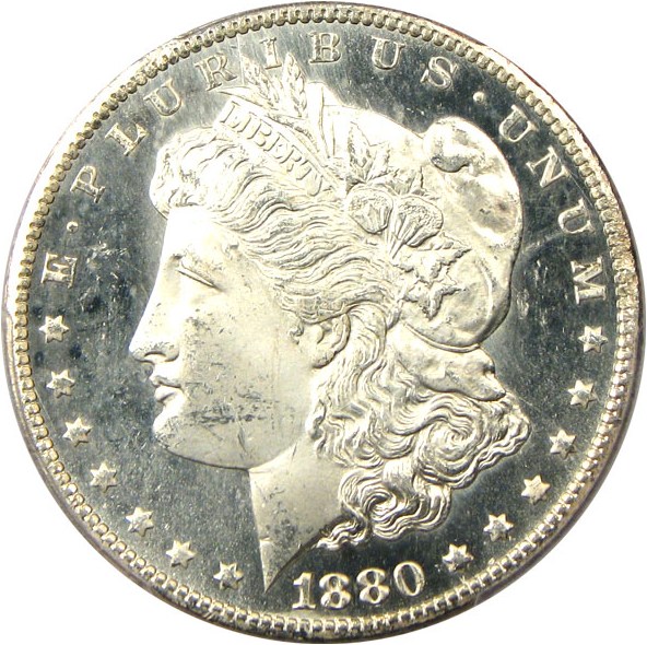 image for: 1880-CC $1 PCGS MS65 PL