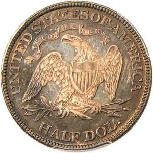 image for: 1882 50c PCGS/CAC Proof 65 CAM - Colorful Toning