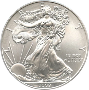 image for: 2008-W Silver Eagle $1 PCGS MS69 - No Reserve!