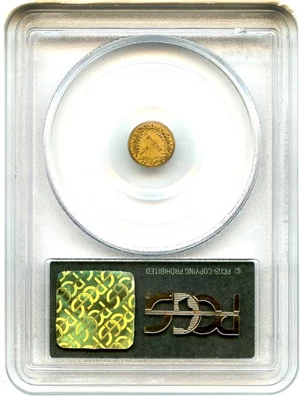 image for: Cal Gold: 1881 25c PCGS MS64 (BG-887) OGH
