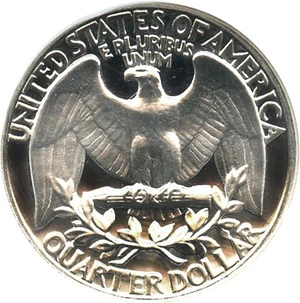 image for: 1957 25c NGC Proof 68 CAM