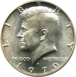 image for: 1970-D 50c PCGS MS66 - Popular Key Date