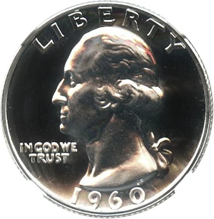 image for: 1960 25c NGC Proof 67
