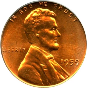 image for: 1959 1c PCGS MS66 RD