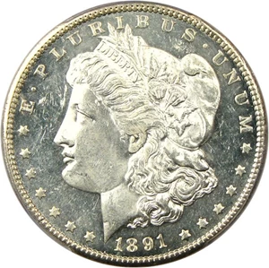 image for: 1891-CC $1 PCGS/CAC MS64 DMPL - Very Scarce DMPL Morgan