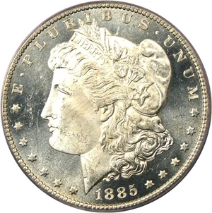image for: 1885-CC $1 PCGS MS65 PL