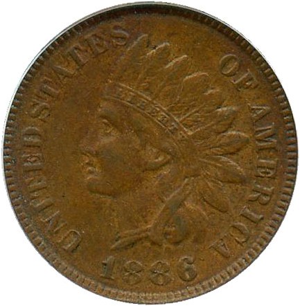 image for: 1886 1c PCGS AU50 (Type 1)