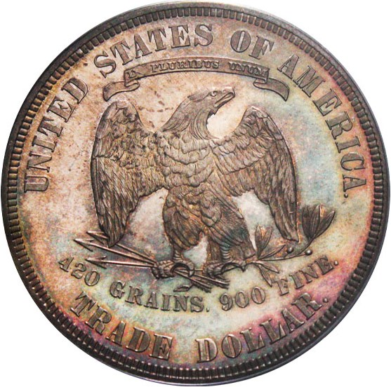 image for: 1882 Trade$ PCGS Proof 64 CAM - Colorful Toning