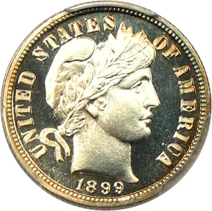 image for: 1899 10c PCGS/CAC Proof 65 CAM