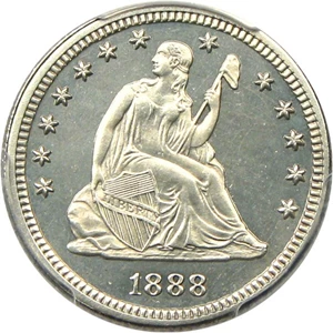 image for: 1888 25c PCGS Proof 64