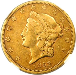 image for: 1852 $20 NGC VF30
