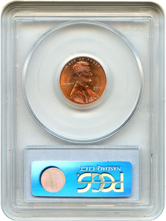 image for: 2010-D 1c PCGS MS65 RD (Shield) - No Reserve!