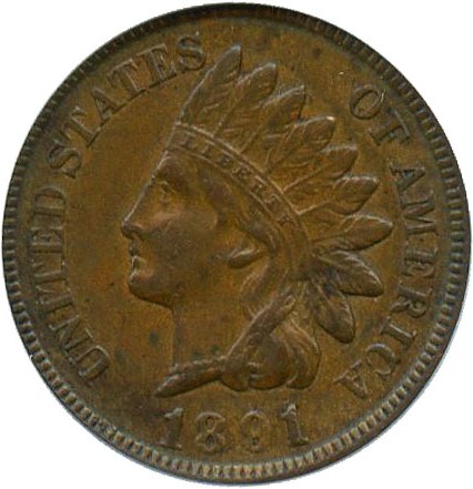 image for: 1891 1c PCGS XF45