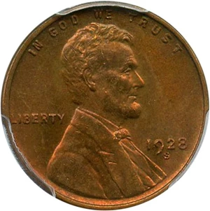 image for: 1928-S 1c PCGS MS64 RB