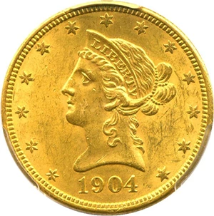 image for: 1904-O $10 PCGS MS63