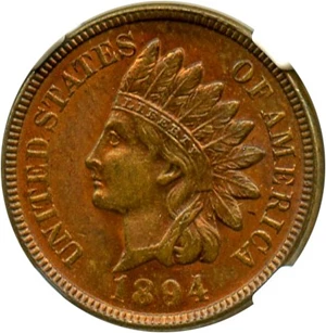 image for: 1894 1c NGC MS63 RB