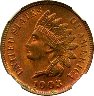 image for: 1903 1c NGC MS64 RB