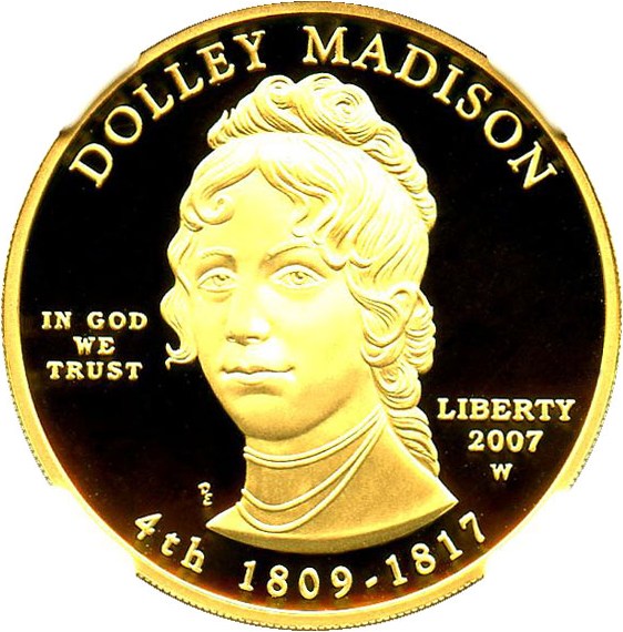 image for: 2007-W Dolley Madison $10 NGC Proof 69 UCAM