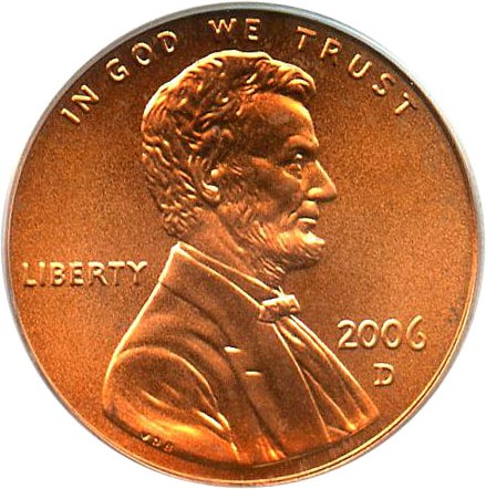 image for: 2006-D 1c PCGS MS68 RD (Satin Finish)