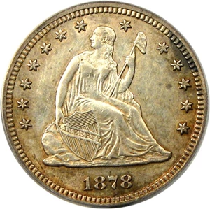 image for: 1878-S 25c PCGS AU55 - Key Date