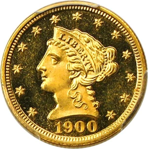 image for: 1900 $2 1/2 PCGS PR64+ DCAM - Gorgeous Proof Gold