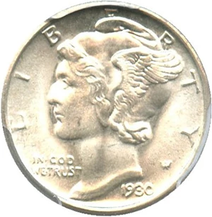 image for: 1930-S 10c PCGS/CAC MS66 FB
