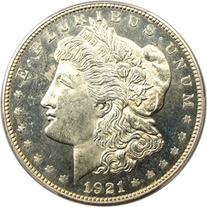 image for: 1921-D $1 PCGS/CAC MS63 PL - Rare Prooflike Morgan