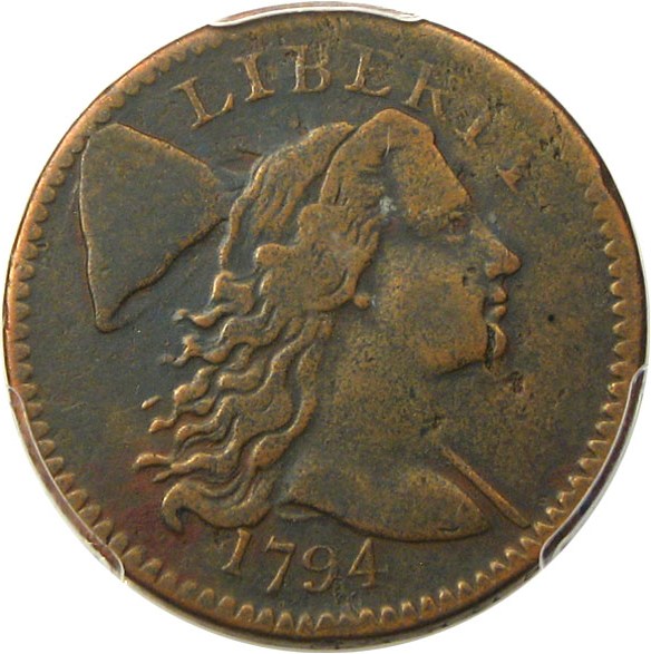 image for: 1794 1c PCGS VF25 (Head of 1794) Desirable Early Large Cent