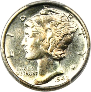 image for: 1942-S 10c PCGS MS65