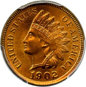 image for: 1902 1c PCGS MS65 RB - Looks Red!