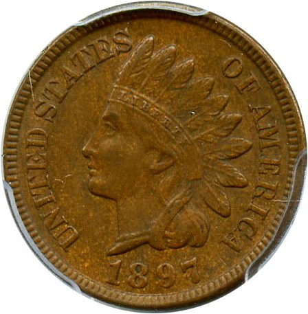 image for: 1897 1c PCGS AU58
