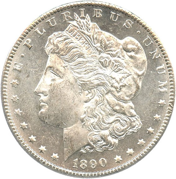 image for: 1890-CC $1 PCGS/CAC MS62 PL