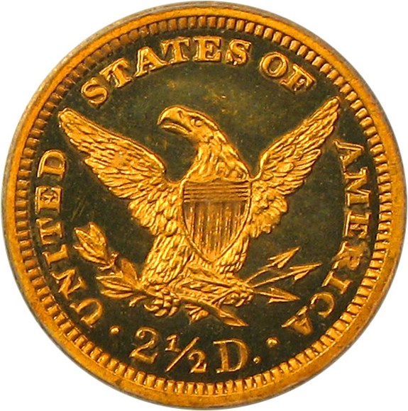 image for: 1881 $2 1/2 PCGS Proof 64 DCAM - Rare Issue with a Very Low Mintage