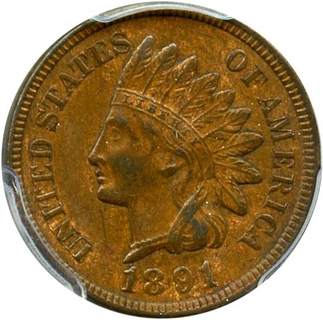 image for: 1891 1c PCGS AU53