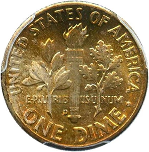 image for: 1949-D 10c PCGS MS67 FB - No Reserve!