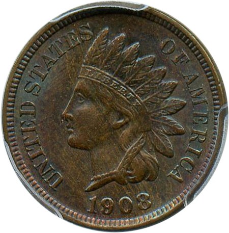 image for: 1908 1c PCGS MS64 BN