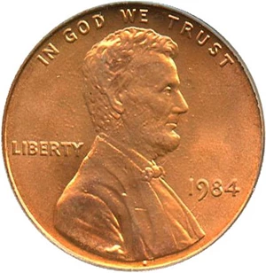 image for: 1984 1c PCGS/CAC MS67 RD OGH (Doubled Die Obverse)