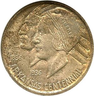 image for: 1936-D Arkansas 50c NGC MS65